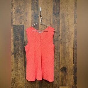 Flax Women's Coral Sleeveless Top linen medium EUC